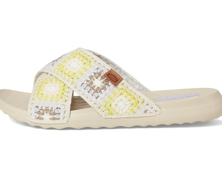 Hey Dude Christi Slide Cottage Crochet Women's