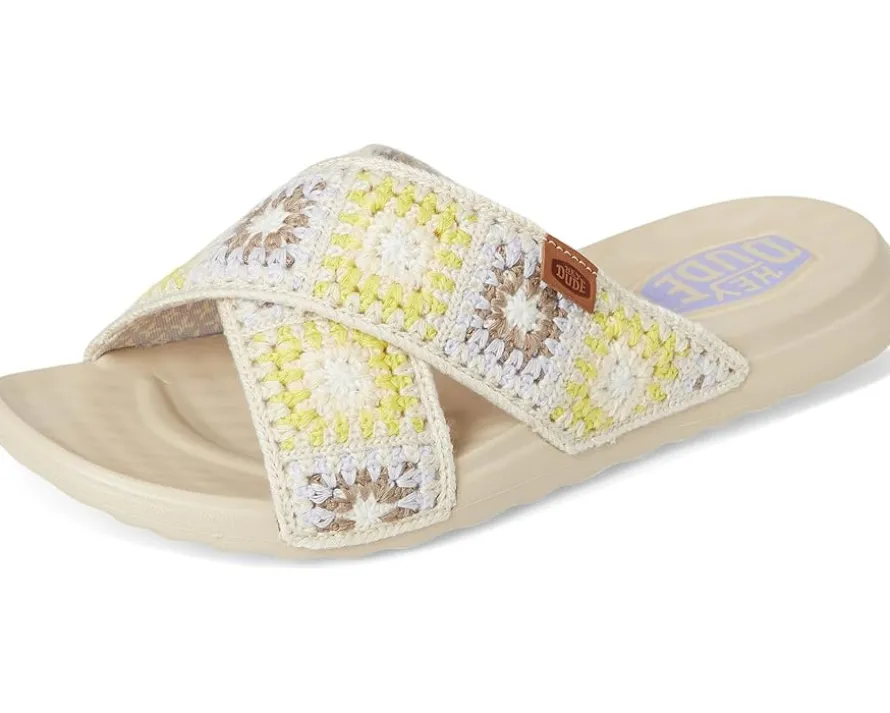 Hey Dude Christi Slide Cottage Crochet Women's