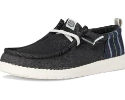 Hey Dude Wally Funk Striped Denim Men's