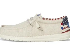 Hey Dude Wally Patriotic Slip-On Casual Shoes Unisex