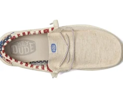 Hey Dude Wally Patriotic Slip-On Casual Shoes Unisex