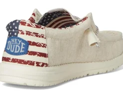 Hey Dude Wally Patriotic Slip-On Casual Shoes Unisex