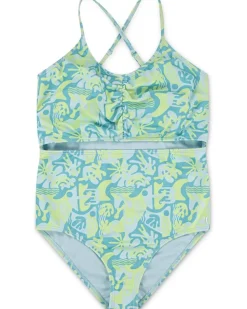 Hurley Kids Cutout One Piece Swimsuit (Big Kid)