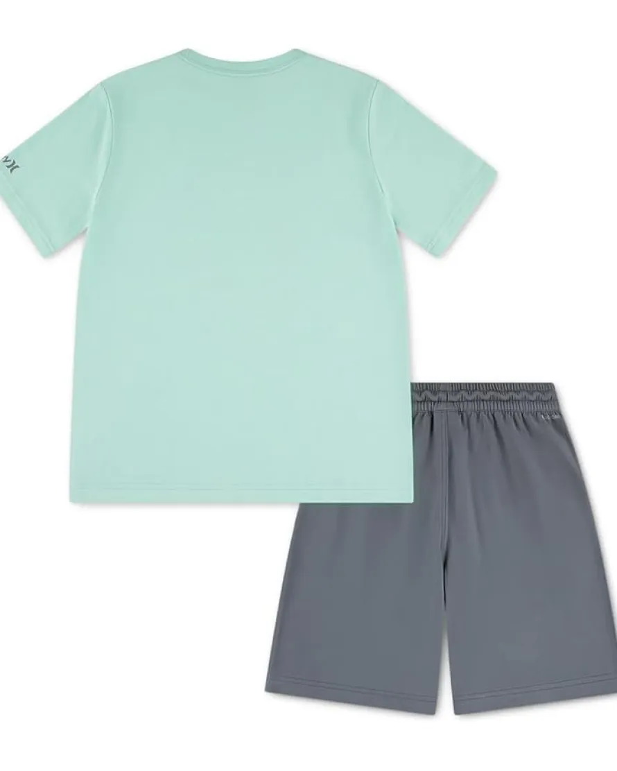 Hurley Kids Graphic T-Shirt and H20-Dri Short Set (Big Kid)
