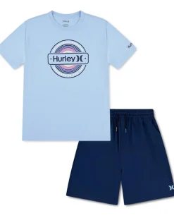 Hurley Kids Graphic T-Shirt and H20-Dri Short Set (Big Kid)
