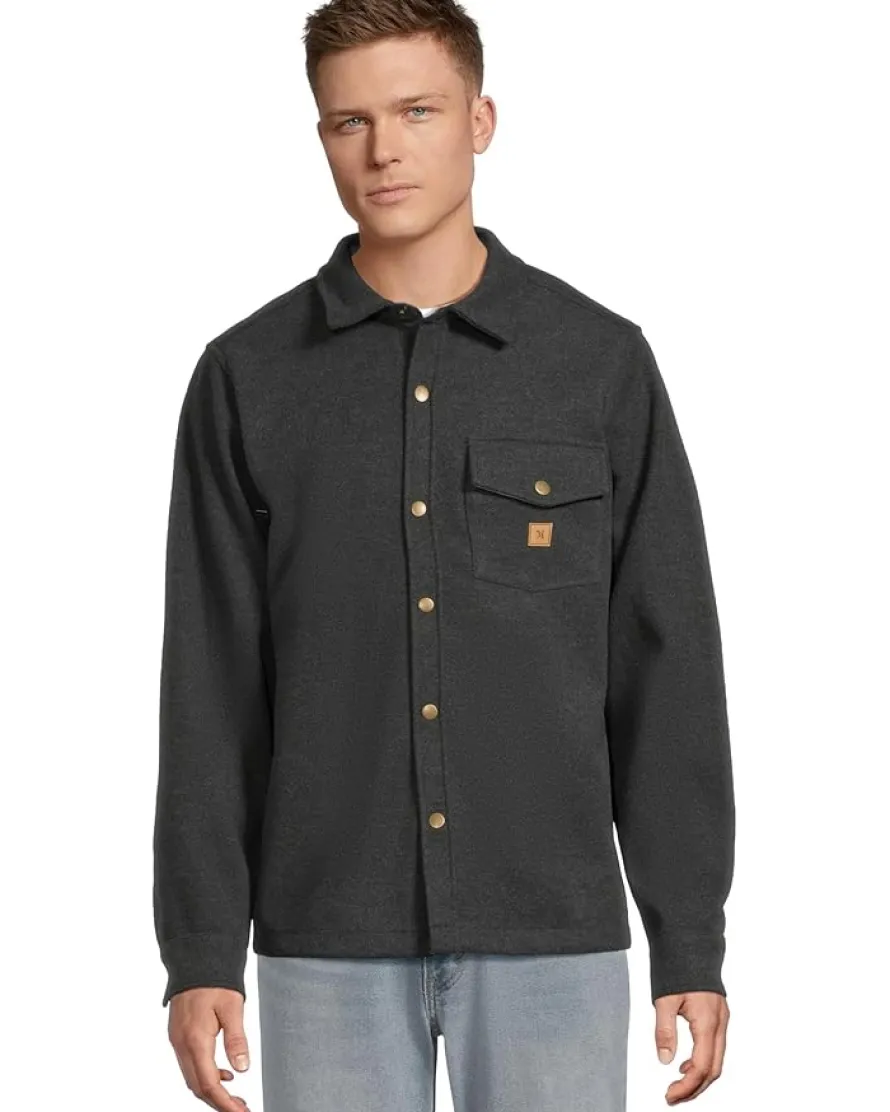 Hurley Santa Cruz Solid Flannel Long Sleeve Men's