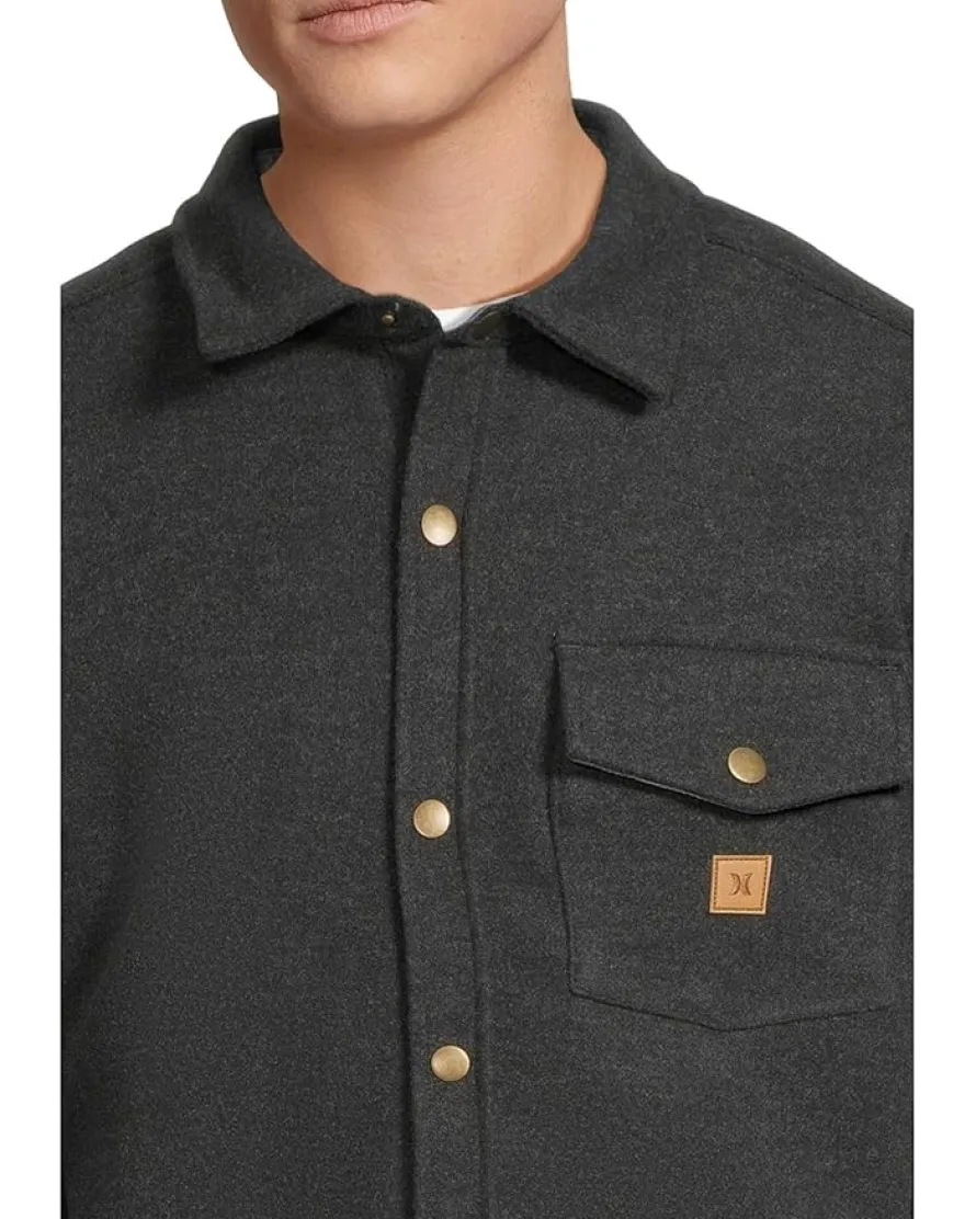 Hurley Santa Cruz Solid Flannel Long Sleeve Men's