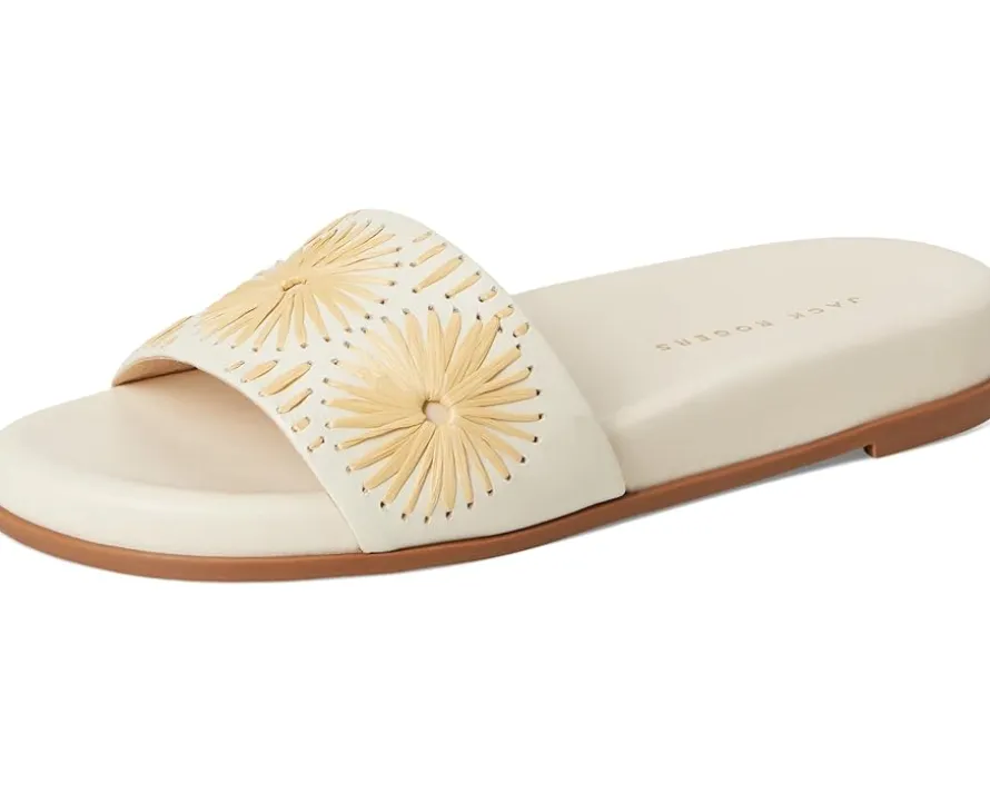 Jack Rogers Somerset Slide - Nappa/Raffia Women's