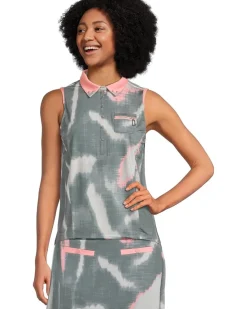 Jamie Sadock Batik Print Sleeveless Top Women's