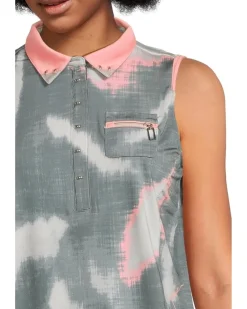 Jamie Sadock Batik Print Sleeveless Top Women's