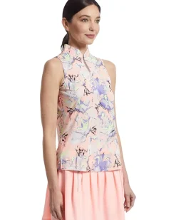 Jamie Sadock Crackle Print Sleeveless Top Women's