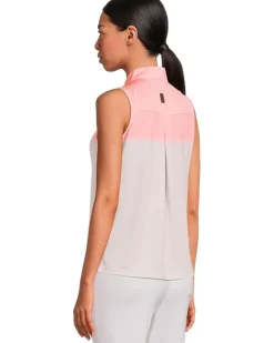 Jamie Sadock Dotted Up Print Sleeveless Polo Women's