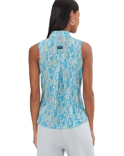 Jamie Sadock Fingerpaint Print Sleeveless Polo Women's