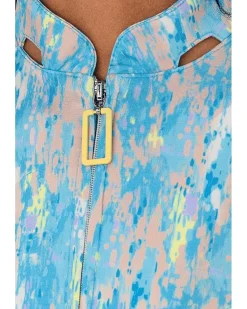 Jamie Sadock Fingerpaint Print Sleeveless Polo Women's