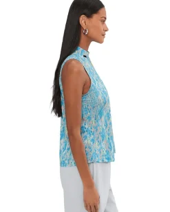 Jamie Sadock Fingerpaint Print Sleeveless Polo Women's