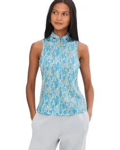 Jamie Sadock Fingerpaint Print Sleeveless Polo Women's