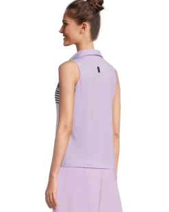 Jamie Sadock Full Button Front Sleeveless Polo Women's