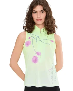 Jamie Sadock Plum Sleeveless Print Top Women's
