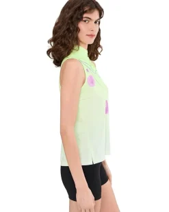 Jamie Sadock Plum Sleeveless Print Top Women's