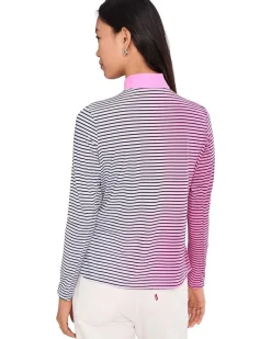 Jamie Sadock Sunsense Gradient Stripe Long Sleeve Quarter Zip Women's