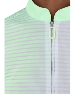 Jamie Sadock Sunsense Gradient Stripe Long Sleeve Quarter Zip Women's
