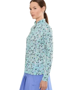 Jamie Sadock Sunsense Shattered Long Sleeve Quarter Zip Women's