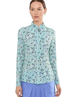 Jamie Sadock Sunsense Shattered Long Sleeve Quarter Zip Women's