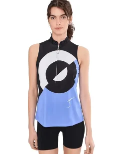 Jamie Sadock Vision Print Abstract Circle Sleeveless Women's