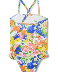 Janie and Jack Bold Floral Onepiece (Toddler/Little Kids/Big Kids)