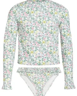 Janie and Jack Bow Rashguard Swim Set (Toddler/Little Kid/Big Kid)