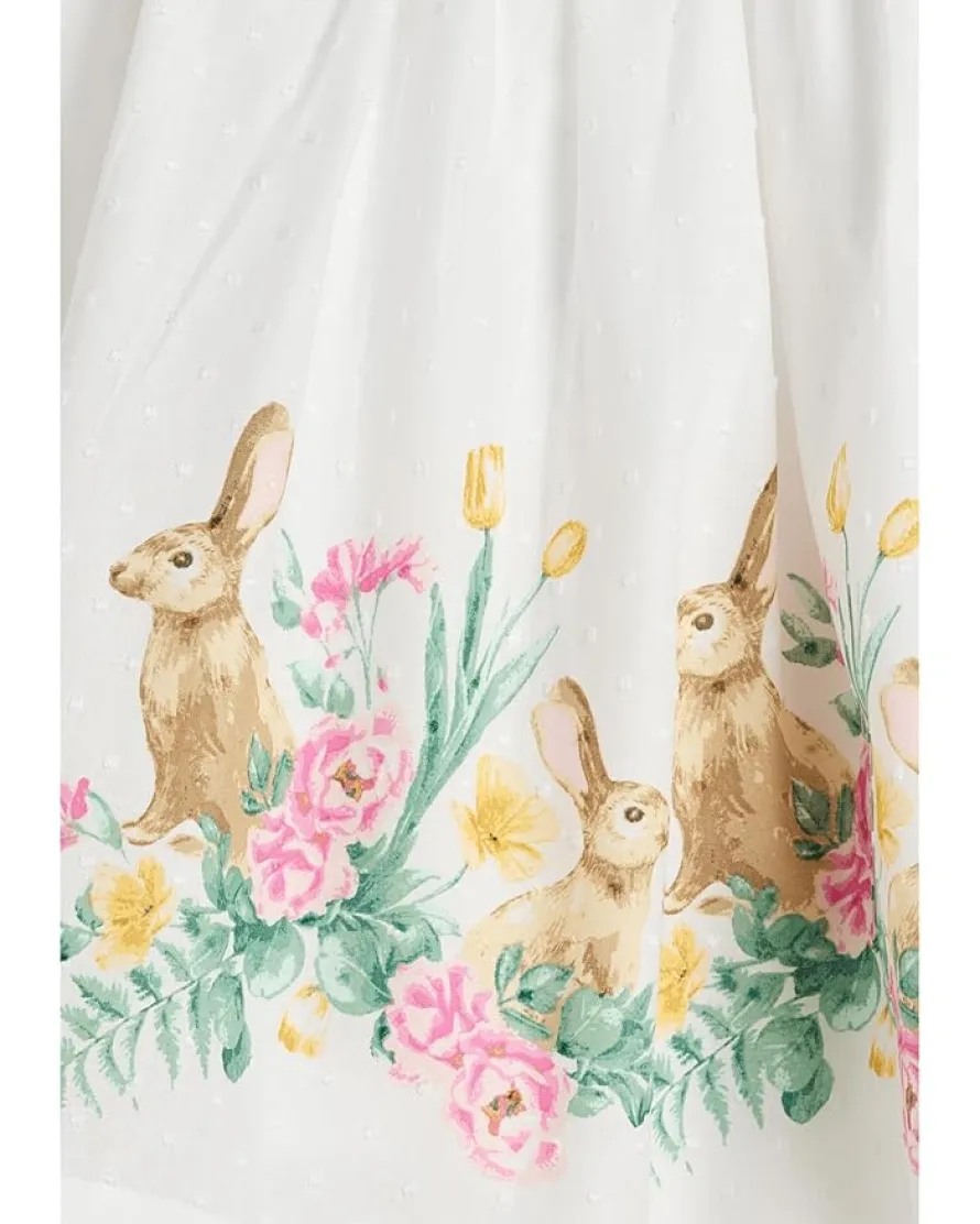Janie and Jack Bunny Border Dress (Toddler/Little Kid/Big Kid)