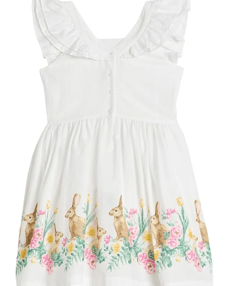 Janie and Jack Bunny Border Dress (Toddler/Little Kid/Big Kid)