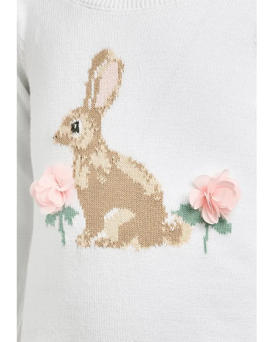 Janie and Jack Bunny Intarsia Sweater (Infant)