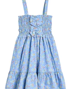 Janie and Jack Ditsy Floral Smocked Dress (Toddler/Little Kid/Big Kid)
