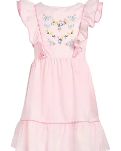 Janie and Jack Embroidered Dress (Toddler/Little Kids/Big Kids)