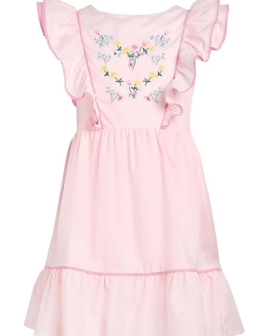 Janie and Jack Embroidered Dress (Toddler/Little Kids/Big Kids)
