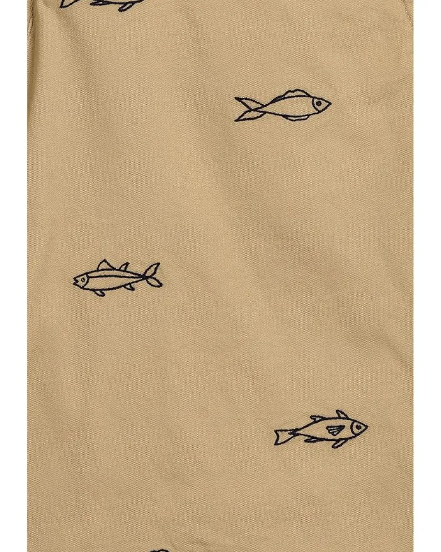 Janie and Jack Embroidered Flat Front Shorts (Toddler/Little Kid/Big Kid)