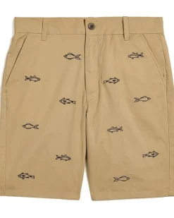 Janie and Jack Embroidered Flat Front Shorts (Toddler/Little Kid/Big Kid)