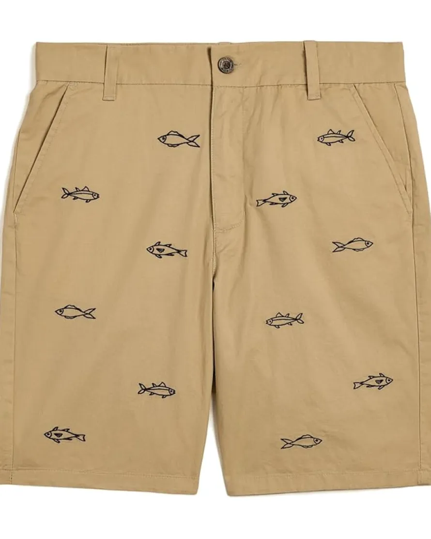 Janie and Jack Embroidered Flat Front Shorts (Toddler/Little Kid/Big Kid)