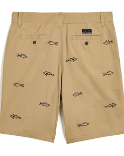 Janie and Jack Embroidered Flat Front Shorts (Toddler/Little Kid/Big Kid)