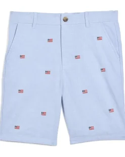Janie and Jack Embroidered Flag Shorts (Infant/Toddler/Little Kid/Big Kid)