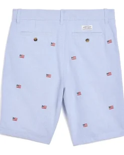 Janie and Jack Embroidered Flag Shorts (Infant/Toddler/Little Kid/Big Kid)