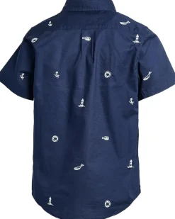 Janie and Jack Embroidered Woven Shirt (Toddler/Little Kid/Big Kid)