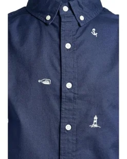 Janie and Jack Embroidered Woven Shirt (Toddler/Little Kid/Big Kid)