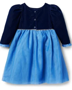 Janie and Jack Frozen Velvet Dress (Toddler/Little Kid/Big Kid)