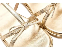 Janie and Jack Gold Bow Sandals (Toddler/Little Kid/Big Kid)