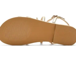 Janie and Jack Gold Bow Sandals (Toddler/Little Kid/Big Kid)
