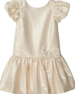 Janie and Jack Gold Jacquard Dress (Toddler/Little Kid/Big Kid)