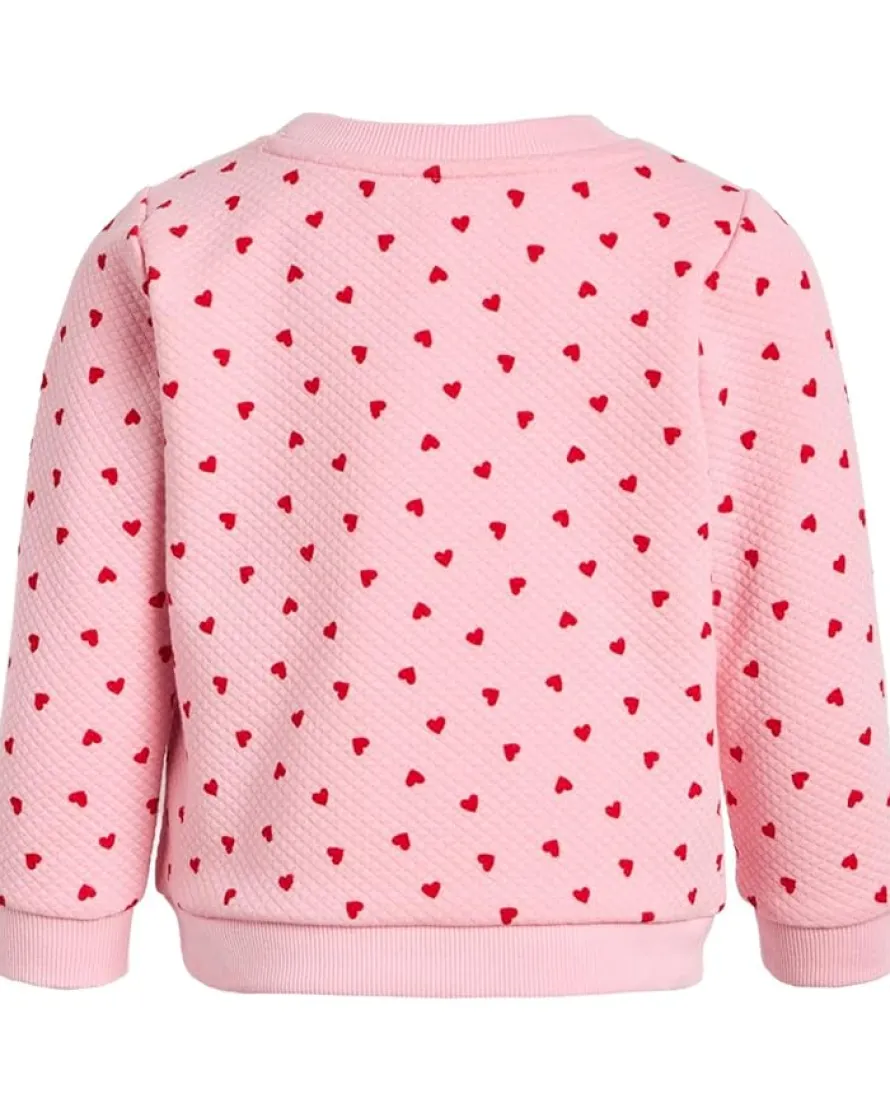 Janie and Jack Hearts Mattelasse Sweatshirt (Infant)