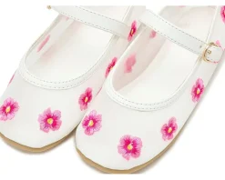 Janie and Jack Mesh Floral Flat (Toddler/Little Kid/Big Kid)